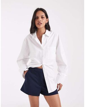 ASOS Geklede Microshorts - Wit