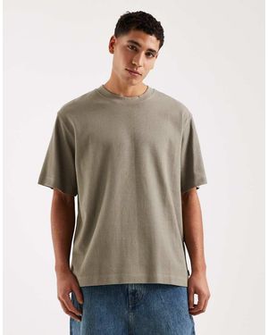 Jack & Jones Ribbed Oversize T-shirt - Brown
