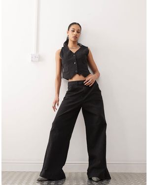 Noisy May – weite jeans - Weiß