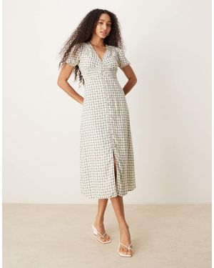 Nobody's Child Lucinda Midi Tea Dress - Natural