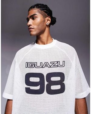 ASOS Oversized Drop Shoulder T-shirt With Sport Graphic - Grey