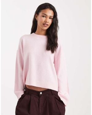 ONLY Round Neck Boxy Jumper - Pink