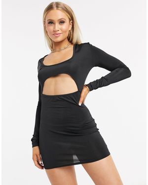 I Saw It First Vestido con abertura debajo del pecho - Negro