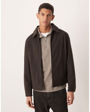 Mango Blouson harrington à fermeture éclair - marron