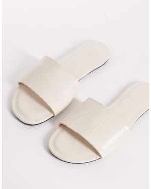 ASOS Faith Flat Sandals - White