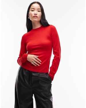 & Other Stories Slim Fit Pure Merino Wool Jumper - Red
