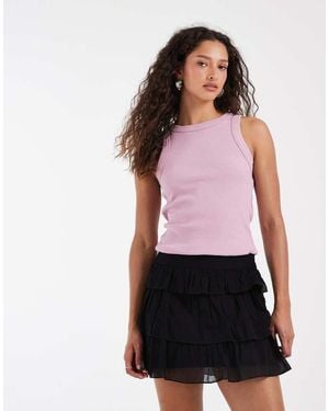 JJXX Ruffled Mini Skirt - Red