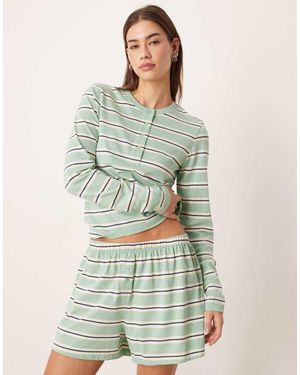 ASOS Mix & Match Boxer Pyjama Short - Green