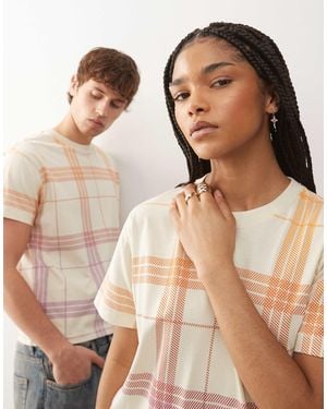 Collusion Check Relaxed T-Shirt - Multicolor