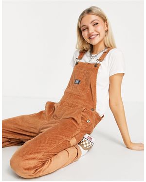 Vans Ground Work Cord Dungarees - Brown