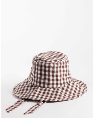 South Beach Canvas Sun Hat - Brown