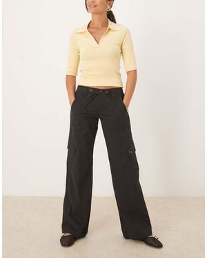 Cotton On Low Rise Cargo Pant - Natural