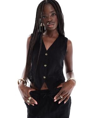 Vero Moda Tailored Waistcoat Co-ord - Black