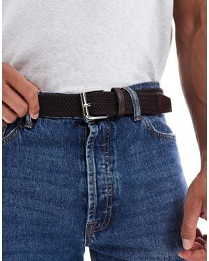 ASOS Casual Woven Braid Belt - Blue