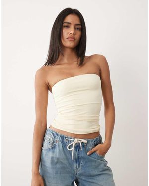 Cotton On Hold Me Longline Boob Tube - White