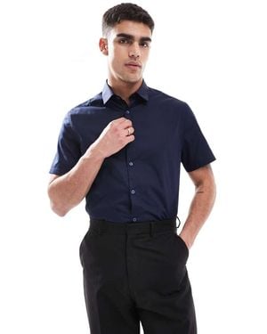 ASOS Formal Easy Iron Regular Shirt - Blue