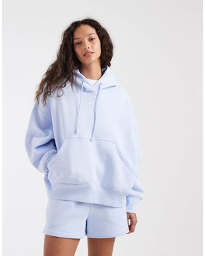 Nike – phoenix fleece – super-oversize-kapuzenpullover - Blau