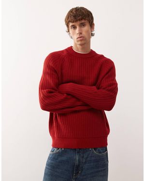 Collusion Knitted Sweat - Red