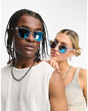 Oakley Gafas De Sol Transparentes Con Lentes Azul Reflectantes Cuadradas Para Festivales Frogskins De - Multicolor