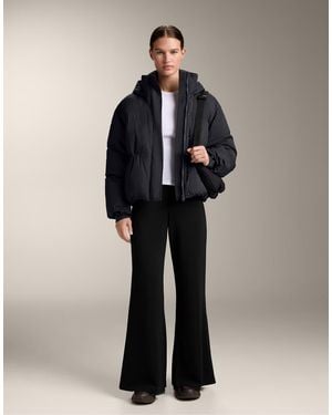 Oysho Flare Trousers With Soft-Touch Modal - Black
