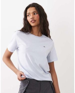 GANT Small Shield Logo Fitted T-shirt - White