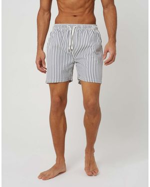 Brave Soul Badeshorts mit elastischem bund - Blau