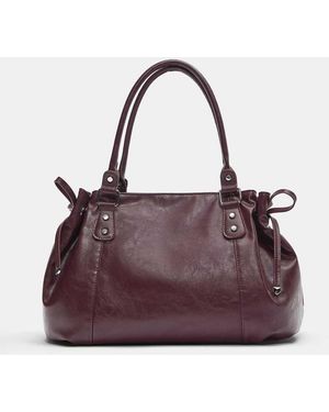 Pull&Bear Shopper Met Strikdetail - Paars