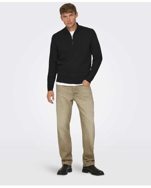 Only & Sons – jeans - Schwarz