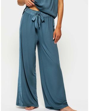 KBX Raye Satin Jersey Trouser - Blue