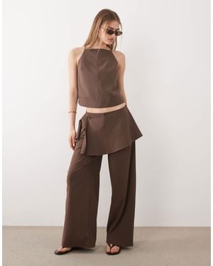ASOS Tailored Skirt Trouser - Natural