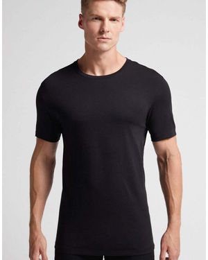 Intimissimi Superior Cotton T-Shirt - Black
