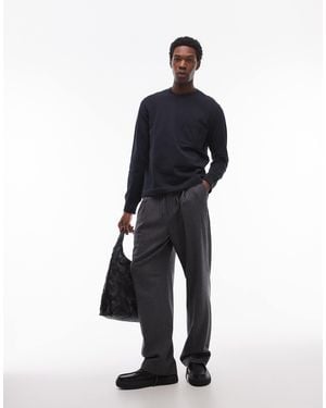 ARKET Terry Jersey Sweatshirt With Pocket - Blue