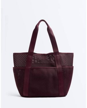 Oysho Mesh Shopper Bag - Purple