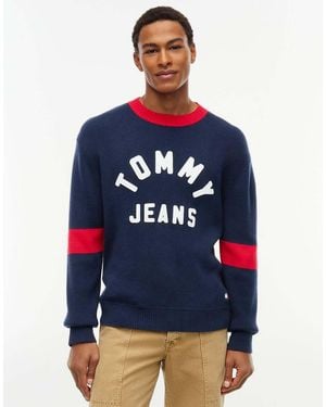 Tommy Hilfiger Classic Logo Appliqué Jumper - Blue