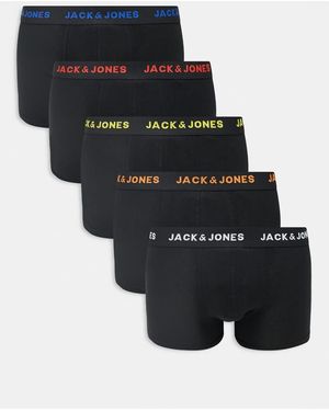 Jack & Jones 5 Pack Trunks - Black
