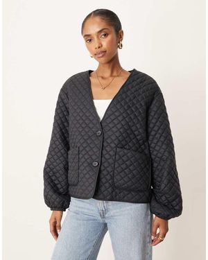 Vila Quilted Jacket - Black