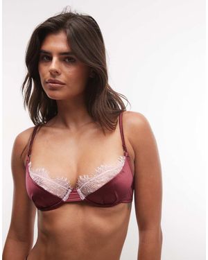 ASOS Lillie Reggiseno Con Scollo Profondo - Rosso