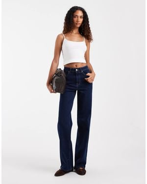 ONLY Hannah Extra High Waist Wide Leg Jeans - Blue