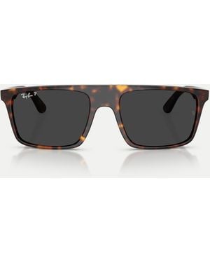 Ray-Ban – eckige, polarisierte sonnenbrille - Braun