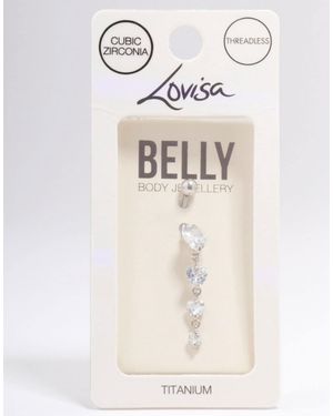 Lovisa – bauchnabel-piercing aus titan - Natur