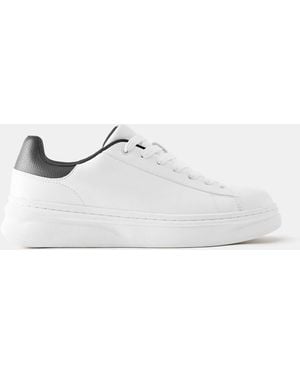 Pull&Bear Baskets casual à détails - Blanc
