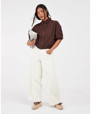Only Petite Tamy Barrel Jeans - Natural