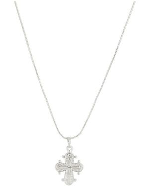 Pilgrim Collar Con Colgante Dagmar De -Plateado - Blanco