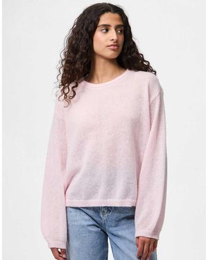 Pieces Knitted Pullover - Pink