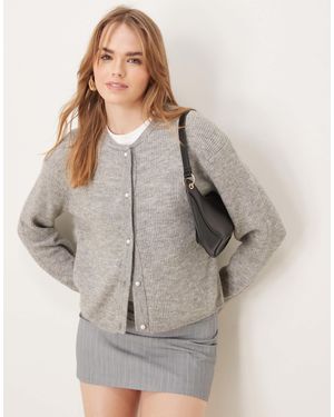 Jdy Gilet côtelé léger - Gris