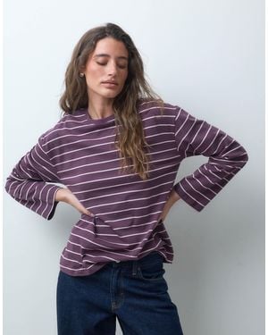 Pieces Langarmshirt - Lila