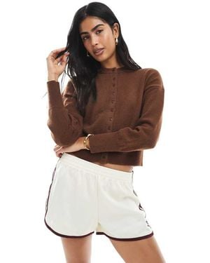Daisy Street Cardigan Aderente - Marrone