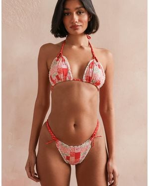 Dippin' Daisy's Gravette Super Cheeky Bikini Bottoms - Red