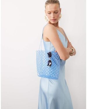 ASOS Beaded Tote Bag - Blue