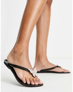 ALDO – alelith – zehensteg-sandalen - Schwarz